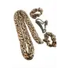 leopar Desenli Bugidi Saç Şekillendirici Sünger Set