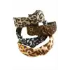 Leopar Desenli Fiyong Taç
