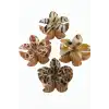 Leopar Desenli Lotus Mandal Toka 8 cm