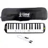 Lino 32 Tuşlu Çantalı Melodika Siyah