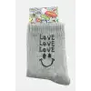 Love Yazılı Kolej Çorap 8*28