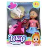 Lovely Mini Bebek Pembe Sepetli Evcil Hayvanlı Oyun Seti