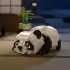 LZ-8804 LOZ DİNLENEN PANDA 340 PARÇA BLOCK OYUNCAK