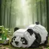 LZ-8804 LOZ DİNLENEN PANDA 340 PARÇA BLOCK OYUNCAK