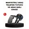 Manyetik Araç Telefon Tutucu ve Hızlı Şarj Adaptörü 2’li Set