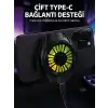 Manyetik Bağlantılı Çift Type-C Girişli Telefon Soğutucu