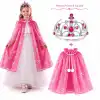 Masal Prensesi Pembe Pelerin ve Taç Seti (85 cm)