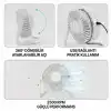Masaüstü Mini USB Fan - PVC Gövdeli - 360° Ayarlanabilir
