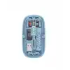 Mavi Kablosuz Mouse Bluetooth ve USB Çift Mod Bağlantılı