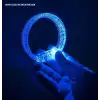 Mavi Led Işıklı Baskı Yapılabilen Pilli Bileklik Bilezik 1,5 cm Genişlik