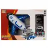 Maxx Wheels Sesli ve Işıklı Sürtmeli Polis Uçağı