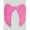 Mega Boy Pembe Renk Tüylü Melek Kanadı 100x85 cm