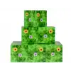 Megacraft 9 Parça Çiçekli Yaprak Çimen Blok