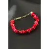 Mercan Kırık Doğaltaş Bileklik