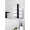 Metal Mat Siyah Havluluk