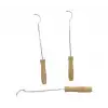 Metal Soba Kapak Açacağı - Ahşap Saplı - Güvenli Kullanım