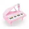 Mikrofonlu 24 Tuşlu Piyano MP3 (Pembe,Siyah,Beyaz)