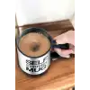 Mikser Kupa Yazılı Mug Bardak Karıştırma Özelliği
