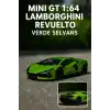 Mini GT 1:64 Lamborghini Revuelto Verde Selvans Metal Model Araba Koleksiyon Oyuncak