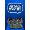 Mini Klavye Gaming Pc Playstation Ledli Mouse Rgb Mouse Bluetooth Usb