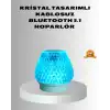 Mini LED Işıklı Bluetooth Hoparlör 5W Kristal Desenli 1200 mAh Şarjlı