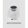 Mini LED Işıklı Bluetooth Hoparlör 5W Kristal Desenli 1200 mAh Şarjlı