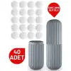 40 Adet Tablet Güve Topu Naftalin Kutulu Set