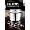Buz Kovası 304 Paslanmaz Çelik ve Buz Maşası Seti Buz Termosu
