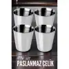 Çelik Bardak Seti 4 Adet Fazio Giacinto Design