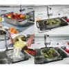 BX Lavabo Süzgeci Ayarlanabilir Kevgir 304 Paslanmaz Çelik