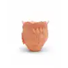 Modern 3D Turuncu Çiçek Vazo Masaüstü Salon Dekoru