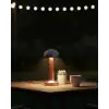 Modern Bronz Masa Lambası 3 Renk LED Dokunmatik Şarjlı Model