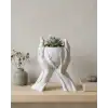 Modern Ev Dekoru İçin El Şeklinde 3D Baskı Dekoratif Saksı Vazo