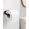 Modern Siyah Tuvalet Kağıtlığı Duvar Tipi Minimal Tasarım Peçetelik
