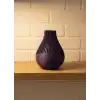 Mor Çizgili Dekoratif Vazo 11 Cm Modern Tasarım Aksesuar