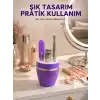 Mor Manikür Pedikür Seti Taşınabilir Kişisel Bakım Kiti