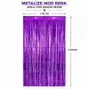 Mor Metalize Parti Perdesi 100x200 cm – Kapı ve Arka Fon Perdesi