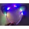 Mor Pullu Led Işıklı Kedi Kulak Taç