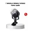 Müzik Ritmine Duyarlı Renkli Disko Topu – 7 Modlu Işıklı Parti Lambası