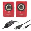 N62 1+1 Multimedia USB ve Jacklı Mini Hoparlör Yüksek Stereo Ses Sistemi