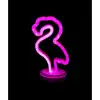 Neon Işıklı Flamingo Yazılı Masa Gece Lambası