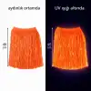 Neon Turuncu Hawaii Parti Eteği 40 cm
