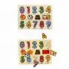 BX 130444 Ahşap Raptiyeli Puzzle Saat