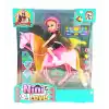 Nini Love Binici Bebek Pembe At