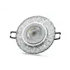 NOAS YL65 1677 Hektor Led Çerçeveli 4000K Kristal Cam Spot Kasa - Priz ve Anahtar İçin Uyumlu Çerçeve
