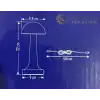 NOAS YL86 1231 Atina Dokunmatik Şarjlı Bronz Masa Lambası 3 Renk