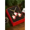 Noel Baba Yılbaşı Kutulu Zincir Kolye Set