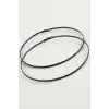 Noktalı Metal Halka Küpe 8-9-10 cm