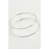 Noktalı Metal Halka Küpe 8-9-10 cm