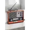 Nostaljik Görünümlü USB Girişli Bluetooth Bağlantılı Radyo